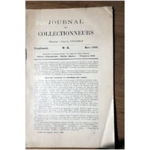 Journal des collecti... 1900 État:★★★☆☆