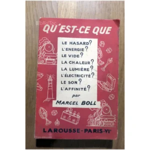 Qu'est-ce que…...Boll  1931 État:★★★☆☆