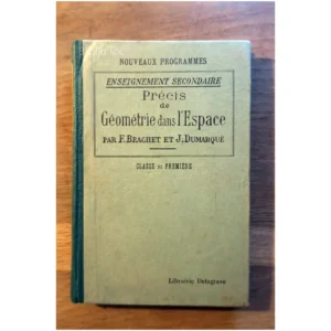 Précis de géométrie ...Brachet Delagrave 1935 État:★★★★☆