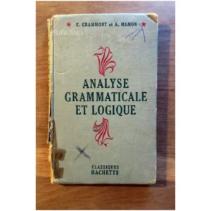 Analyse grammaticale...Grammont Hachette MQ PAGES État:☆☆☆☆☆