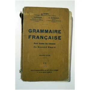Grammaire Française ...Hartmann Éditions école et collège 1940 État:★★☆☆☆