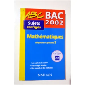 Math S Bac 2002...Besnard Nathan 2001 État:★★★☆☆