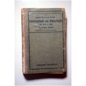Histoire de France d...Malet Hachette 1920 État:★☆☆☆☆