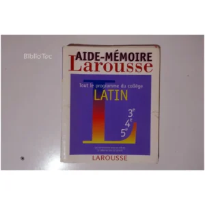 Aide-mémoire latin c...Rabaud Larousse 1999 État:★★★☆☆