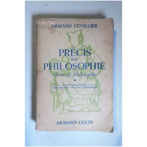 Précis de philosophi...Cuvillier Armand Colin 1959 État:★★☆☆☆