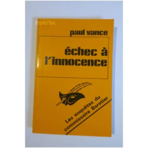 Échec à l'innocence...Vance Le Masque 1977 État:★★★☆☆