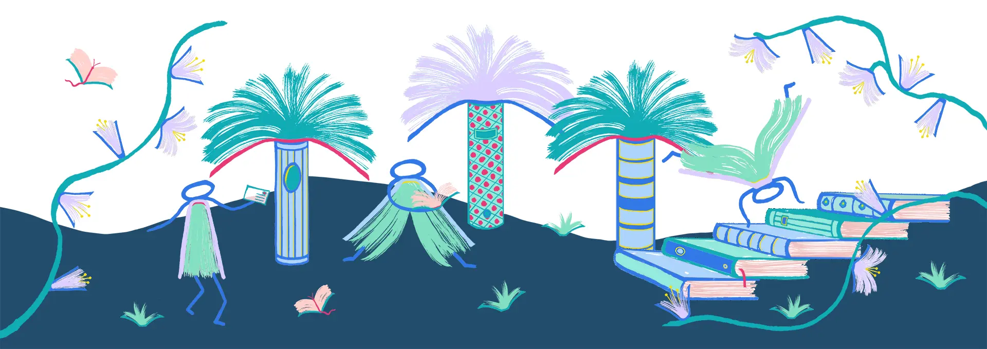 Livres Boutique Vente Palmier Papillon