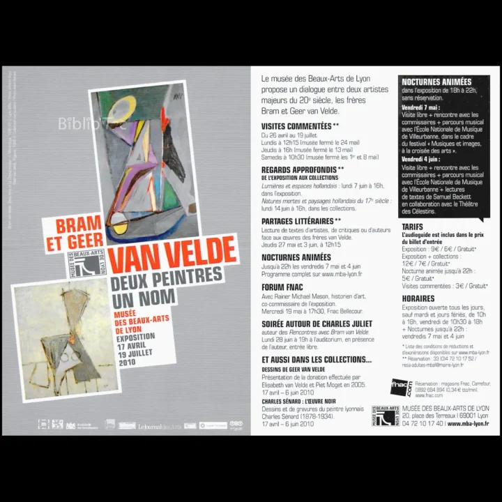 Bram et Geer Van Vel...  2010 État:★★★★★