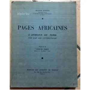 Pages Africaines...Sorrel Horizons de France 1938