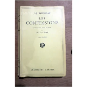 Les Confessions...Rousseau Garnier 1946