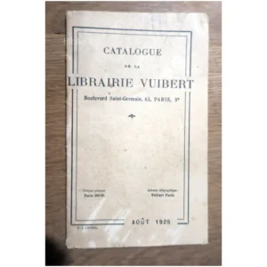 Catalogue de la librairie Vuibert... Vuibert 1925