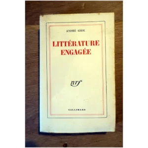 Littérature engagée...Gide Gallimard 1951