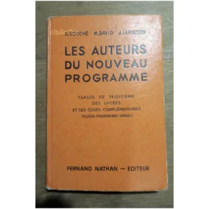 Les auteurs du nouveau programme-Classe ...Souché Nathan 1957