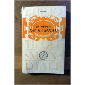 Le neveu de Rameau précédé d'un essai su...Diderot Éditions de la bibliothèque mondiale 1957