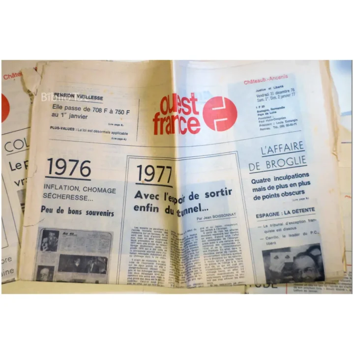 Lot 3 ouest France 3...  1975 État:★★☆☆☆ – Image 3