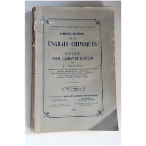 Simples notions sur ...Vermorel Progrès agricole 1888 État:★★☆☆☆