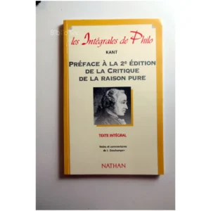 Préface à la 2e édition de "la Raison Pu...Kant Nathan 1999