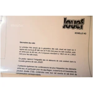 Les 44 éléments de la gamme de rails Jou...