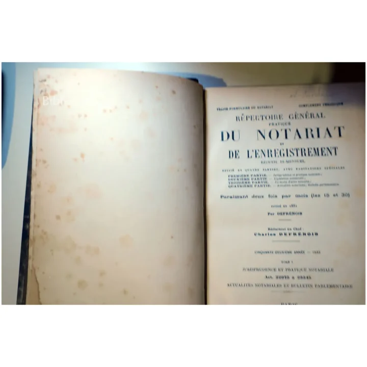 Répertoire du Notariat- Jurisprudence & ...Defrénois  1932 – Image 4