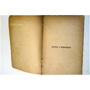 Retour à Brideshead...Waugh Robert Laffont 1946