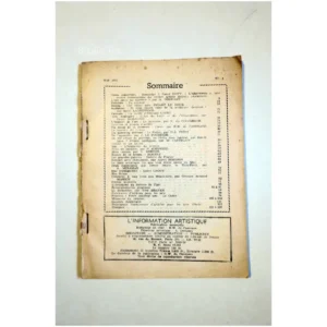 L'information artistique... 1953