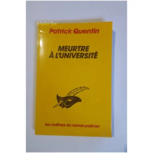 Meurtre à l'université...Quentin Le Masque 1988