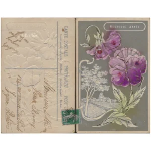 Heureuse année Pensées ...  1906