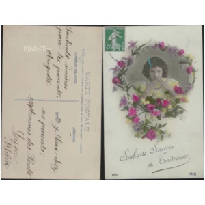 Portrait de jeune fille dans un médaillo...  1905