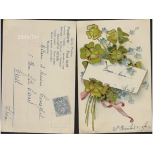 Bouquet trèfle à quatre feuilles et myos...  1909