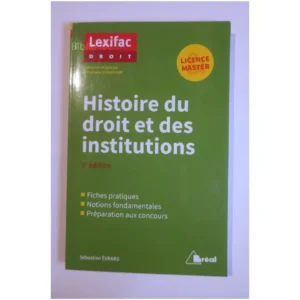 Histoire du droit et des institutions...Evrard Bréal 2020
