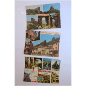 Lot de 3 CP Rochemaure  (Ardèche 07)...