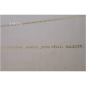 Hamlet-Jules César...Shakespeare Le Club français du Livre 1959