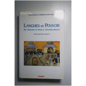 Langues et pouvoir. De l'Afrique du Nord... Édisud 1998